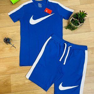 Nike short set blue